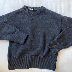 KOTN Women's Crew Neck Sweater in Charcoal Melange XS